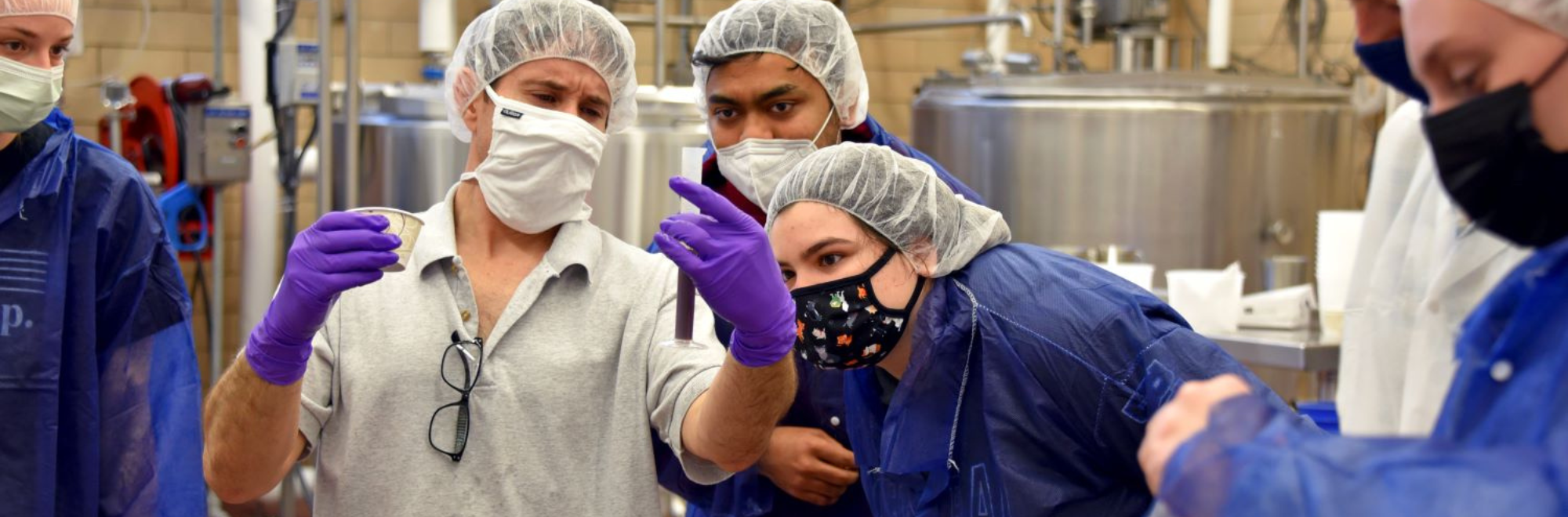 Group demonstration at the UConn Creamery