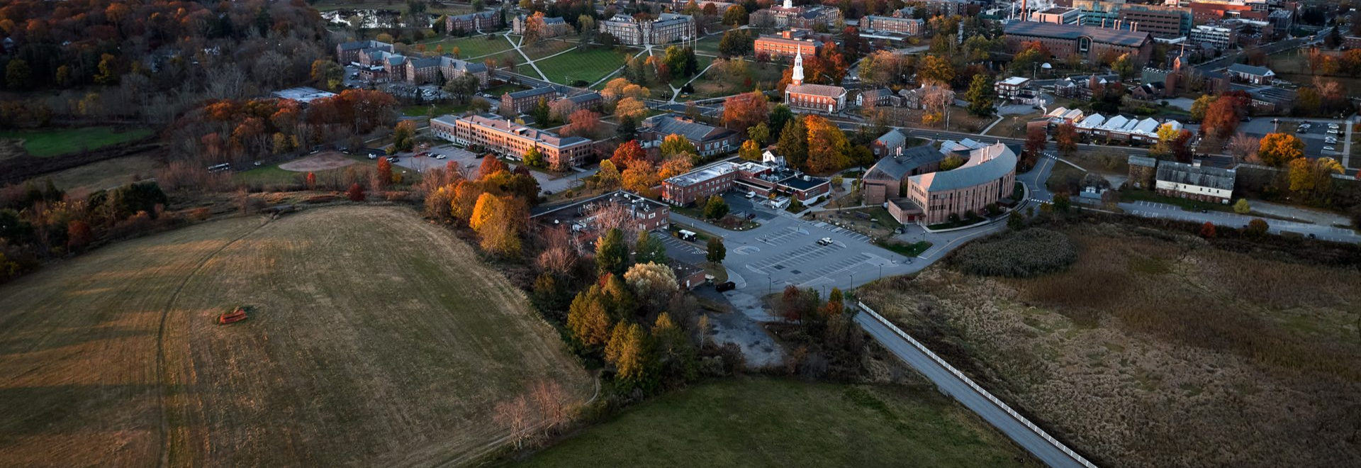 Aerial View of Horsebarn Hill and UConn Storrs Campus